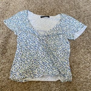 Brandy Melville V-Neck Floral Top